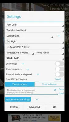 Timestamp Camera Free android App screenshot 4